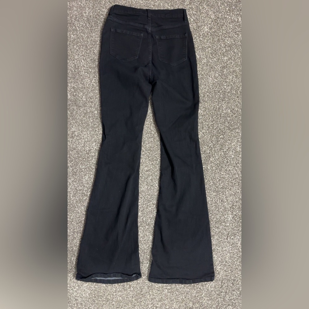 Black Women's Flare Jeans - Picture 3 of 3